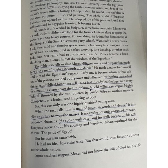 Moses: A Man Of Selfless Dedication Hardcover Book By Charles Swindoll - Picture 7 of 7